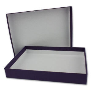 Aufbewahrungs- und Geschenkbox für C6 - lila - Format: 13,0 x 18,0 x 2,3 cm - NEUSER PAPIER