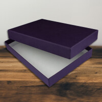 Aufbewahrungs- und Geschenkbox für C6 - lila - Format: 13,0 x 18,0 x 2,3 cm - NEUSER PAPIER