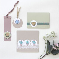 ARTOZ FLORETTA 25x DIN B6 Umschläge - light grey - 17,8