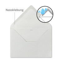 ARTOZ FLORETTA 50x DIN B6 Umschläge - light grey - 17,8