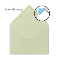ARTOZ FLORETTA 500x DIN B6 Umschläge - light green - 17,8 x 12,5 cm - 92 g/m² - pastellfarbenes Papier