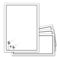 15 x Set Trauerpapier DIN A4 + Trauerumschläge DIN Lang