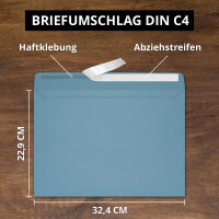 100x XXL Einzelkarten-Set in DIN A4 (21 x 29,7 cm) inkl. Ums