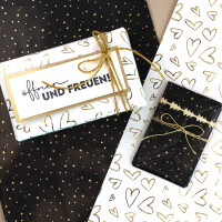Geschenkpapier Punkte inkl. Verpackung zum Abtrennen - 70 x 
