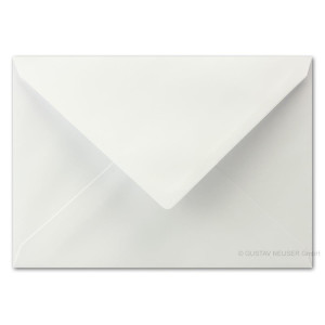 50 Stück - Briefumschläge DIN C5 Weiß - 16,1 x 22,8 cm - mit Nassklebung und spitzer Verschlussklappe, 90 g/m² - Glatte und matte Oberfläche mit angenehmer Haptik