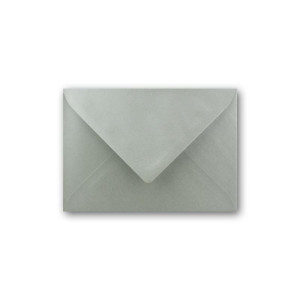 Metallic Briefumschläge in Silber Metallic - 50 Stück - metallisch-glänzende DIN C5 Kuverts 22,0 x 15,4 cm - Nassklebung ohne Fenster - Weihnachten, Grußkarten - Serie FarbenFroh