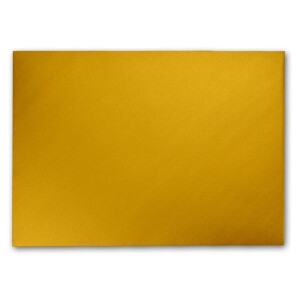 Metallic Briefumschläge in Gold Metallic - 50 Stück - metallisch-glänzende DIN C5 Kuverts 22,9 x 16,2 cm - Nassklebung ohne Fenster - Weihnachten, Grußkarten - Serie FarbenFroh
