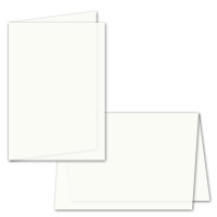 50x faltbares Einlege-Papier für A6 Faltkarten - transparent-weiß - 143 x 200 mm (100 x 143 mm gefaltet) -  hochwertig mattes Papier von GUSTAV NEUSER