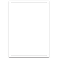 50x Trauerpapier DIN A4 Motiv:  Trauerrand schwarz - Briefpapier Trauer 297 x 210 mm - 90 g/m² Kondolenz Papier - Trauer Papiere by GUSTAV NEUSER