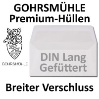 50 Stück ZANDERS GOHRSMÜHLE Feinstpapier Briefumsc