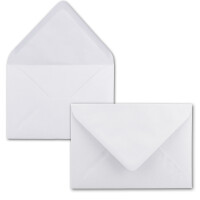 Briefumschläge in Hochweiß - 100 Stück - DIN C5 Kuverts 22,0 x 15,4 cm - Nassklebung ohne Fenster - Weihnachten, Grußkarten - Serie FarbenFroh