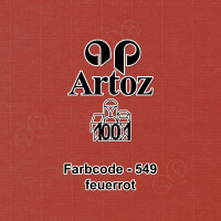 ARTOZ 100x Tischkarten - Feuerrot (Rot) - 45 x 100 mm blanko Platz-Kärtchen - Faltkarten für festliche Tafel - Tischdekoration - 220 g/m² gerippt