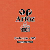 ARTOZ 100x Tischkarten - Hummerrot (Rot) - 45 x 100 mm blanko Platz-Kärtchen - Faltkarten für festliche Tafel - Tischdekoration - 220 g/m² gerippt