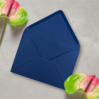 Briefumschläge in Nachtblau - 100 Stück - DIN C5 Kuverts 22,0 x 15,4 cm - Nassklebung ohne Fenster - Weihnachten, Grußkarten - Serie FarbenFroh