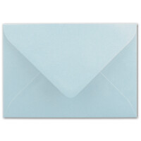 Briefumschläge in Hellblau - 100 Stück - DIN C5 Kuverts 22,0 x 15,4 cm - Nassklebung ohne Fenster - Weihnachten, Grußkarten - Serie FarbenFroh