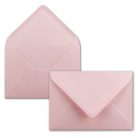 Briefumschläge in Rosa - 100 Stück - DIN C5 Kuverts 22,0 x 15,4 cm - Nassklebung ohne Fenster - Weihnachten, Grußkarten - Serie FarbenFroh