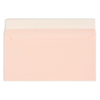 100 Brief-Umschläge DIN Lang - Rosa - 110 g/m² - 11 x 22 cm - sehr formstabil - Haftklebung - Qualitätsmarke: FarbenFroh by GUSTAV NEUSER