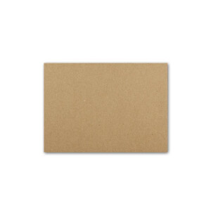 100x Vintage Kraftpapier Falt-Karten DIN A6 - 105 x 148 mm - Naturbraun - Recycling - 350 gr blanko Klapp-Karten - Gustav NEUSER