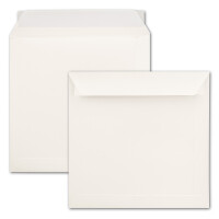 NEUSER PAPIER 100 quadratische Briefumschläge 22 x 22 c