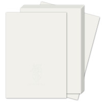 100 Stück - ZANDERS GOHRSMÜHLE Papier, Weiß 