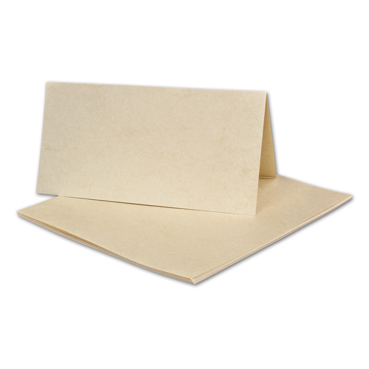 100 Stück DIN A5 Recycling-Karten – Braunes Naturpapier, 350 G/m², 148x210 Mm, Zum Basteln
