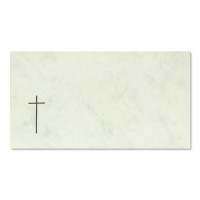 100 Stück Trauerumschläge in grau marmoriert mit Trauerkreuz - Mit schwarzem Seidenfutter - Größe: 12 x 20 cm