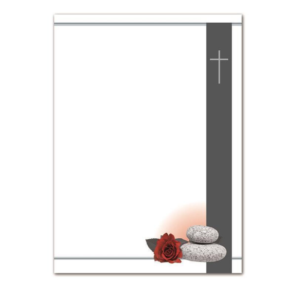 50 Trauerbriefumschläge DIN Lang 11x22 Cm – Mit Dreiecklasche & Feuchtklebend, Hochwertiges 100g-Papier