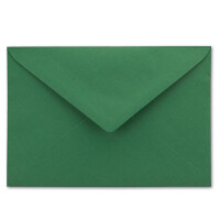100x Brief-Umschläge C5 - Dunkel-Grün - gefüttert mit weißem Seidenpapier - 110 g/m² - 22,9 x 15,5 cm - Nassklebung