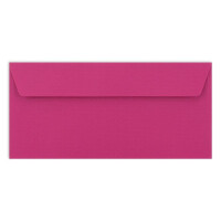 100 Brief-Umschläge DIN Lang - Amarena-Rot gerippt - 110 g/m² - 11 x 22 cm - sehr formstabil - Haftklebung - Qualitätsmarke: FarbenFroh by GUSTAV NEUSER