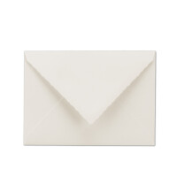 100x Vintage Brief-Umschläge mit Zackenschnitt - Natur-Weiß - Edel-Bütten - DIN C6 - 10,6 x 15,6 cm - imitiert Bütten - Nassklebung - by GUSTAV NEUSER