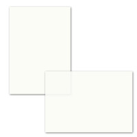 100x ungefalztes einfaches Einlege-Papier für DIN A5 Karten - transparent-weiß - 146 x 208 mm - ideal zum Bedrucken mit Tinte und Laser - hochwertig mattes Papier von GUSTAV NEUSER