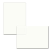 100x ungefalztes einfaches Einlege-Papier für DIN A6 Karten - transparent-weiß - 103 x 146 mm - ideal zum Bedrucken mit Tinte und Laser - hochwertig mattes Papier von GUSTAV NEUSER
