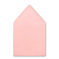 100x Quadratische Briefumschläge in Rosa - 15,5 x 15,5 cm - ohne Fenster, mit Nassklebung - 110 g/m² - Für Einladungskarten zu Hochzeit, Geburtstag und mehr - Serie FarbenFroh