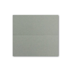 100x Tischkarten in Dunkel-Grau (Grau) - 4,5 x 10 cm - blanko - Doppel-Karten - als Platzkarten und Namenskarten für Hochzeit und Feste