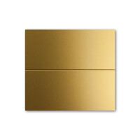 100x Tischkarten in Gold (Metallic) - 4,5 x 10 cm - blanko - Doppel-Karten - als Platzkarten und Namenskarten für Hochzeit und Feste