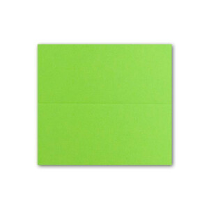 100x Tischkarten in Hellgrün (Grün) - 4,5 x 10 cm - blanko - Doppel-Karten - als Platzkarten und Namenskarten für Hochzeit und Feste