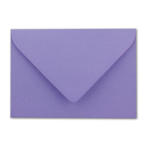 200 Briefumschläge in Violett mit weißem Innenfutter - Kuverts in DIN B6 Format  - 12,5 x 17,6 cm - Seidenfutter - Nassklebung
