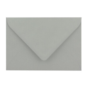 500 Briefumschläge in Hellgrau mit weißem Innenfutter - Kuverts in DIN B6 Format  - 12,5 x 17,6 cm - Seidenfutter - Nassklebung