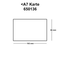 100x ARTOZ A7 Karten, ungefalzt - 6,6 x 10,3 cm - Schwarz (Schwarz) - Mini-Kärtchen - 220 g/m² - Tischdeko, Tischkarten, Visitenkarten - Serie 1001