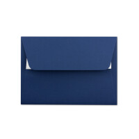 50x Briefumschläge Nachtblau / Dunkel-blau DIN C6 Format 11,4 x 16,2 cm - Haftklebung - Kuverts ohne Fenster - Weihnachten, Grußkarten & Einladungen - Für A6 & A4 Papier