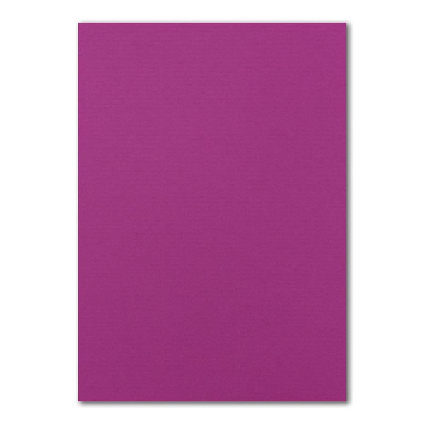 50 DIN A4 Papier-bögen Planobogen - Amarena (Pink) gerippt - 240 g/m² - 21 x 29,7 cm - Bastelbogen Ton-Papier Fotokarton Bastel-Papier Ton-Karton - FarbenFroh