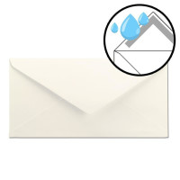 100x Briefumschläge mit Metallic Sternen - DIN Lang - Blau geprägter Sternenregen - Farbe: creme, Nassklebung, 80 g/m² - 110 x 220 mm - ideal für Weihnachten