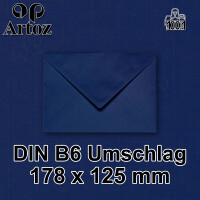 ARTOZ 25x DIN C4 Umschläge mit Haftklebung - ungefüttert 324 x 229 mm classic blue (Blau) Briefumschläge ohne Fenster - Serie 1001