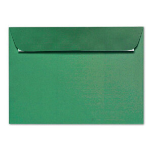 ARTOZ 25x Briefumschläge DIN C5 Grün (Tannengrün) - 229 x 162 mm Kuvert ohne Fenster - Umschläge selbstklebend haftklebend - Serie Artoz 1001
