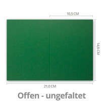 Faltkarten SET mit Brief-Umschlägen DIN A6 / C6 in Dunk