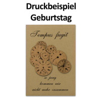 25x Vintage Kraftpapier Falt-Karten DIN A5 - 148 x 210 mm - 