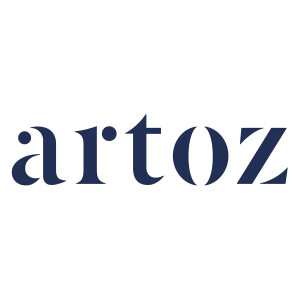 ARTOZ 25x Briefumschläge gerippt - Azurblau - DIN B6 178 x 125 mm - Kuvert ohne Fenster - Umschläge mit Nassklebung - Spitze Verschlusslasche