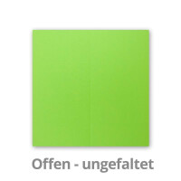 25x Falt-Karten DIN Lang - Hellgrün (Grün) - 10,5 