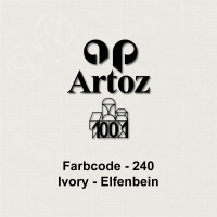 ARTOZ 25x quadratische Briefumschläge ivory (Creme) 100 g/m² - 16 x 16 cm - Kuvert ohne Fenster - Umschläge mit Haftklebung