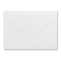 100 x Briefumschläge in weiss mit weißem Seidenfutter, DIN B6 12,5 x 17,6 cm, Nassklebung ohne Fenster - Ideal für Hochzeits-Einladungen Grußkarten Weihnachtskarten